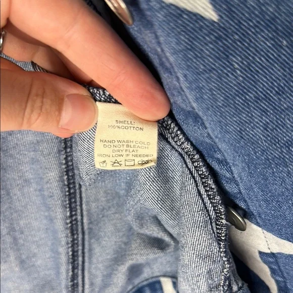 Altar'd State Denim Jean Jacket With Stars - Picture 9 of 11